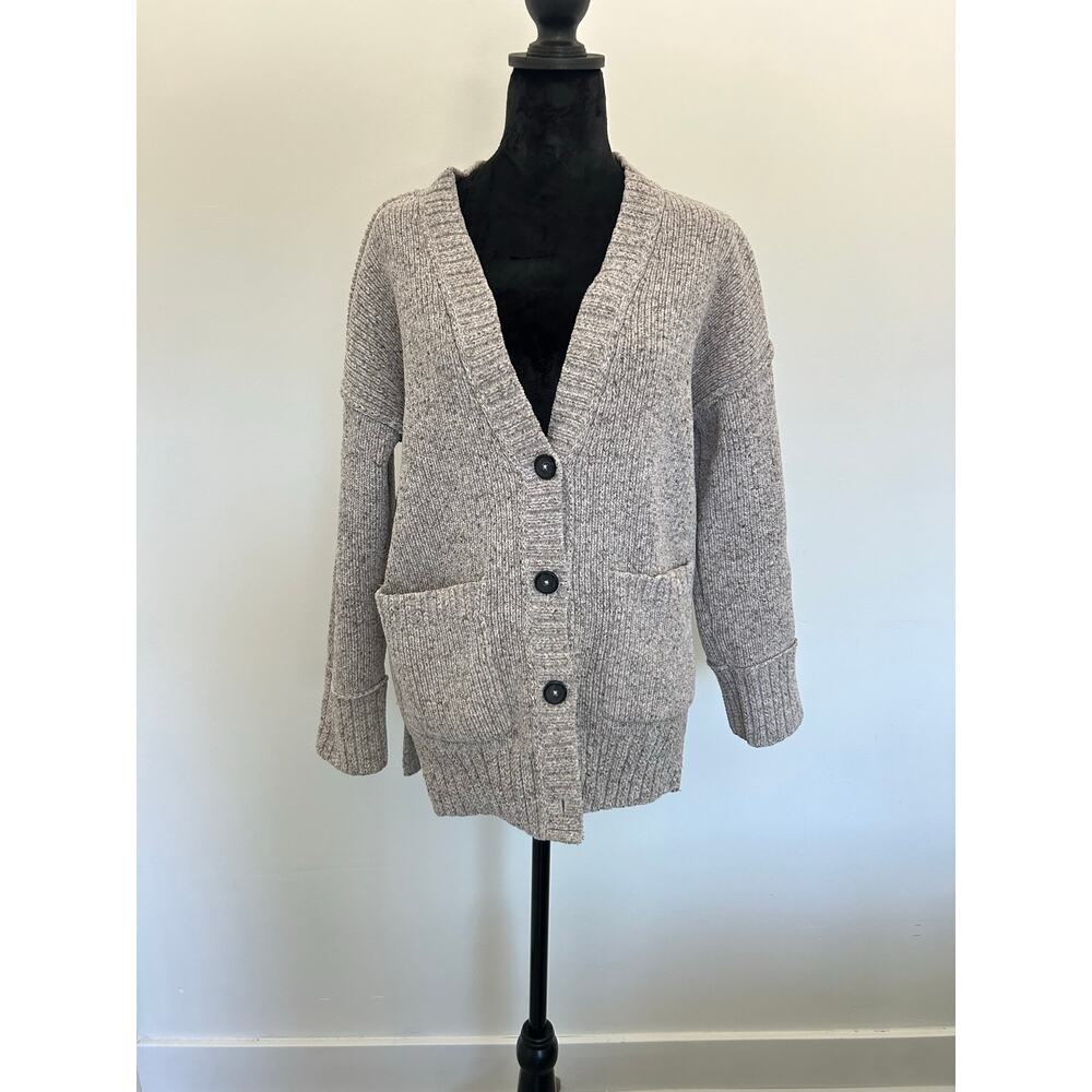 Abercrombie & Fitch Knit Cardigan, Buttons, Pockets, Oversized, Size XS